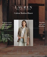 Lauren Ralph Women's Cotton Madras Blazer