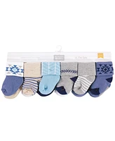 Hudson Baby Cotton Rich Terry Socks 24-Pack, Gray Solid