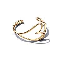 Pandora Gold Plated Heart Shaped Bangle Bracelet