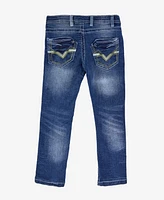 Little Boy's 4-7 Saddle Stitch Stretch Jeans