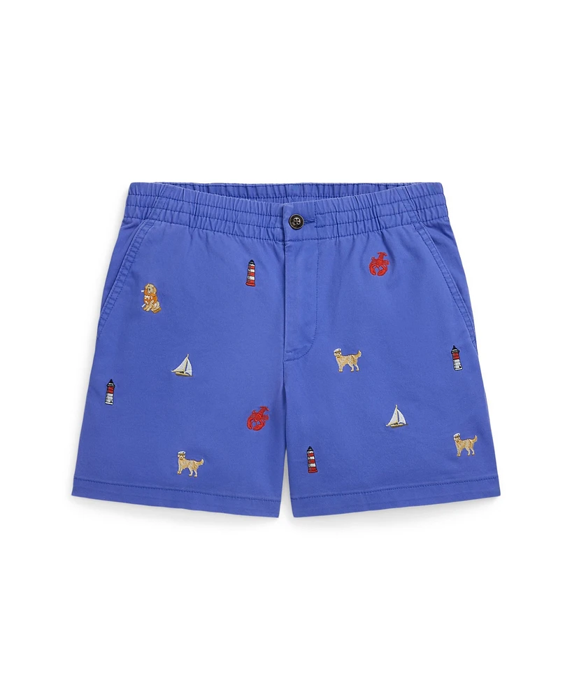 Polo Ralph Lauren Big Boys Embroidered Chino Shorts