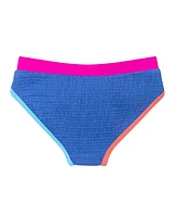 Toddler/Child Girls Cobalt w/Lurex Textured Short Sleeve Rash Guard Set