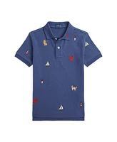 Polo Ralph Lauren Toddler and Little Boys Embroidered Mesh Shirt