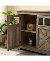 Farmhouse Sideboard Cabinet with Storage, Kitchen Storage or Coffee Bar