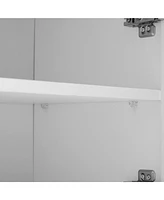 Modern 4-in-1 Hall Tree with Cushion and Adjustable Shelves, 70.8