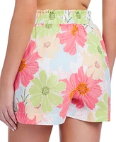 Sanctuary Women's Charming Floral Cotton Cover-Up Shorts