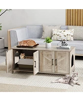 Modern Cat Litter Box Enclosure for 2 Cats Stylish & Hidden Kitty Furniture