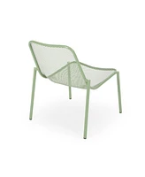 Modern Mesh Metal Stackable Chairs: Durable & Space-Saving Outdoor Seating