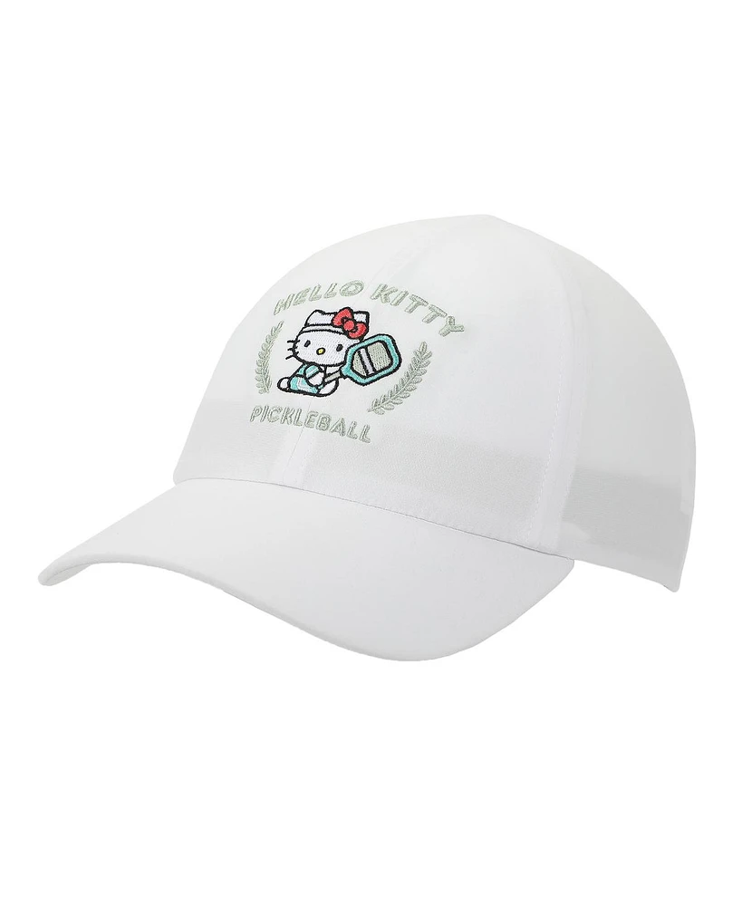 Hello Kitty Men's Pickleball Elite Flex Women's White Unstructured Baseball Cap