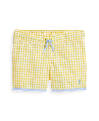 Polo Ralph Lauren Toddler and Little Boys Gingham Swim Trunk