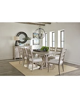 Sadie 9-Pc. Rectangular Dining Set (Table & 8 Ladder Back Chairs), Created for Macy's