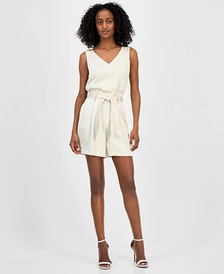 Anne Klein Women's Paper Bag Waist Shorts