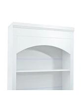 Freestanding Kitchen Pantry with Faux Marble Top (Set of 2)