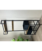 5-in-1 Entryway Bench with Drawers, Hooks, and Shoe Rack