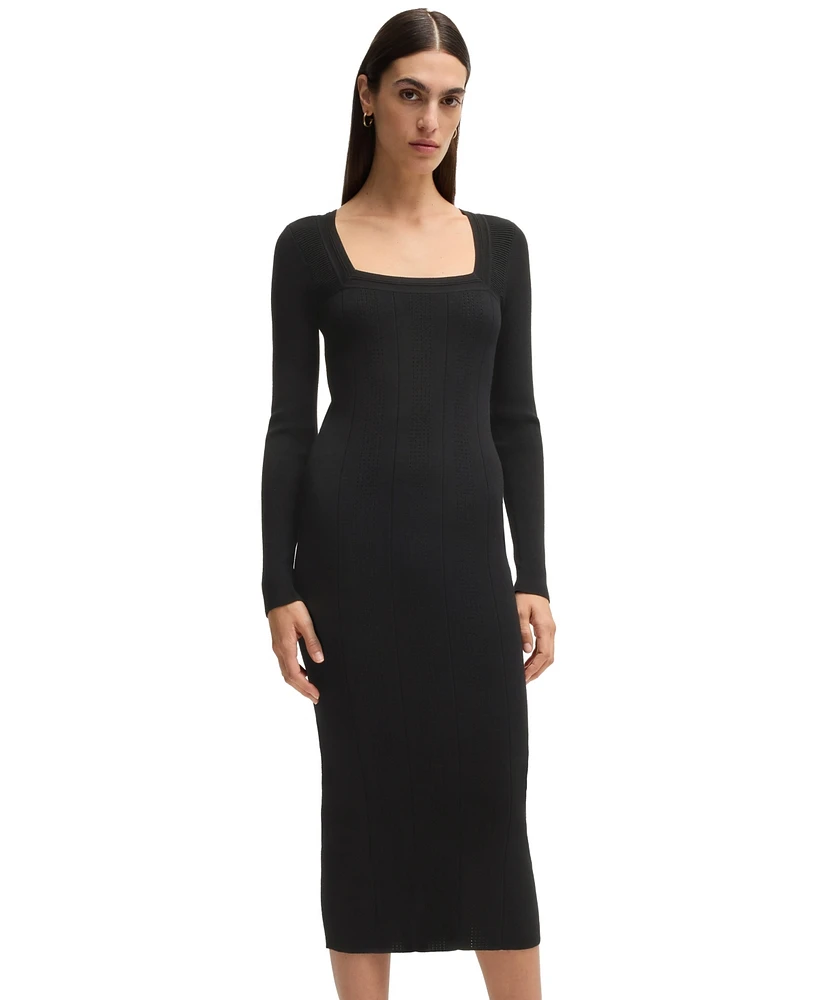 Boss by Hugo Women's Knitted Relaxed-Fit Dress