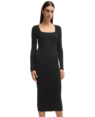 Boss by Hugo Women's Knitted Relaxed-Fit Dress