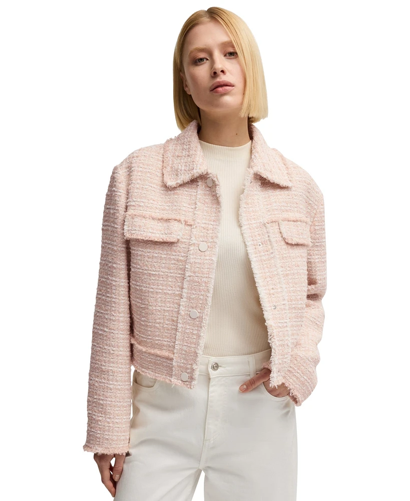 Boss by Hugo Women's Regular Fit Tweed Jacket