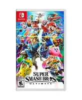 Nintendo Switch 32GB Console Neon Red/Blue Joy-Con Bundle with Surge 11-In-1 Accessory Starter Pack and Super Smash Bros. Ultimate