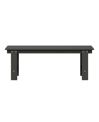 Outdoor Hdpe 48" Modern Backless Patio Bench