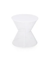 Stylish Mesh Breeze Side Table: Perfect Summer Companion for Relaxation