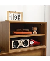 Sophisticated Shoe Changing Bench with Modern 3D Design and Ample Storage