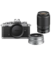 Nikon Z fc Dx-Format Mirrorless Camera with Nikkor Z Dx 16-50mm f/3.5-6.3 Vr Lens, Silver and Z Dx 50-250mm f/4.5-6.3 Vr Lens, Black