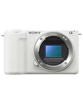 Sony Alpha Zv-E10 Ii Mirrorless Camera, White, Bundle with Extreme Pro 64GB Memory Card and Shoulder Bag
