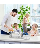 Sorbus 4 Section all-in-one Buffet Utensil Caddy - Ideal for Dining Table, Party, Buffet, Kitchen, Entertaining