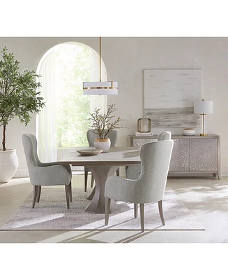 Cornelia -Pc. Dining Set (Rectangular Table & Tufted Arm Chairs
