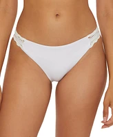 Becca Women's Colette Crochet-Trimmed Bikini Bottoms