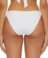 Becca Women's Colette Crochet-Trimmed Bikini Bottoms
