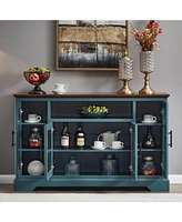 Buffet Table Sideboard with 4 Doors