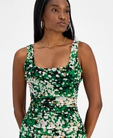 Bar Iii Women's Printed Mesh Sheath Dress, Exclusively at Macy's
