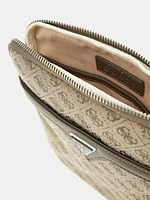 Guess Men's Vezzola Jacquard Crossbody Bag