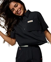 Columbia Women's Cove Beach Cropped Short Sleeve Top