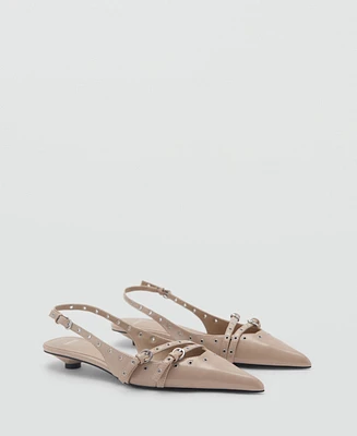 Mango Women's Die-Cut Kitten Shoes