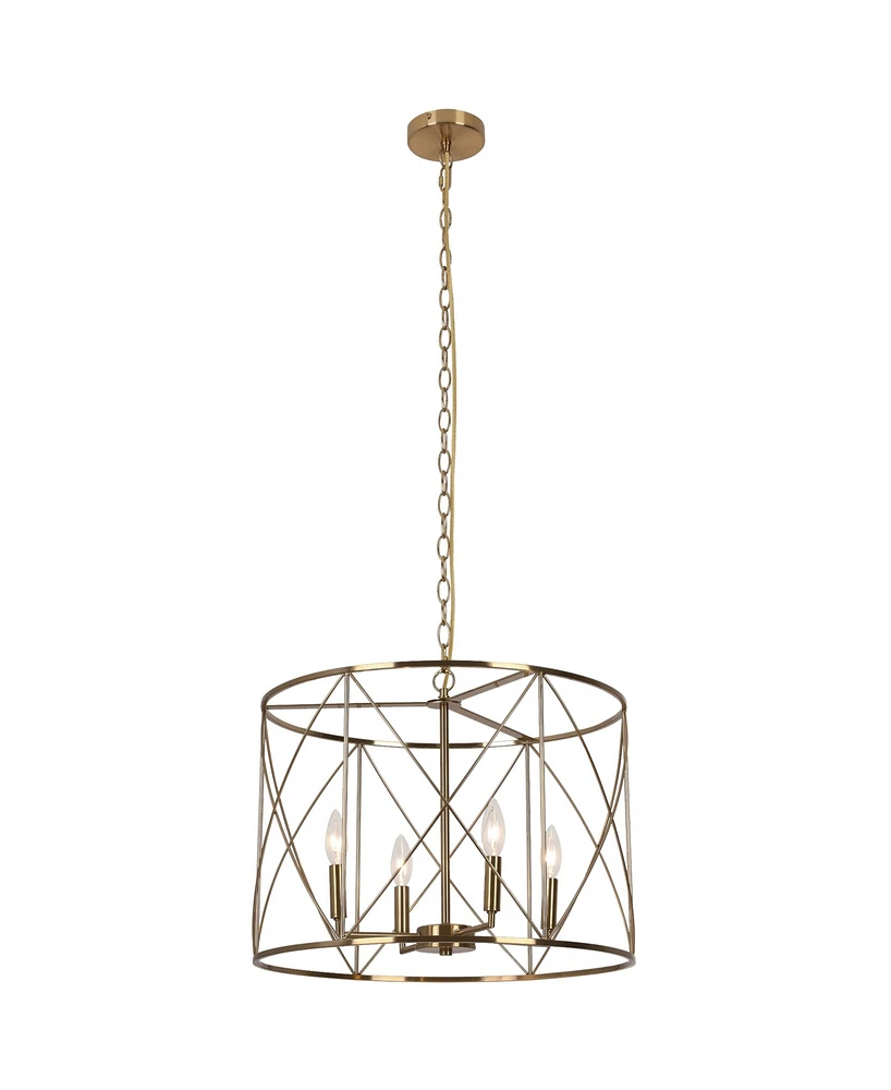 Dainolite 14'" Metal Calah 4 Light Led Chandelier