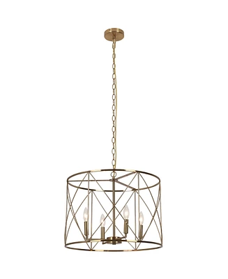 Dainolite 14'" Metal Calah 4 Light Led Chandelier