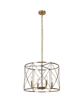 Dainolite 14'" Metal Calah 4 Light Led Chandelier