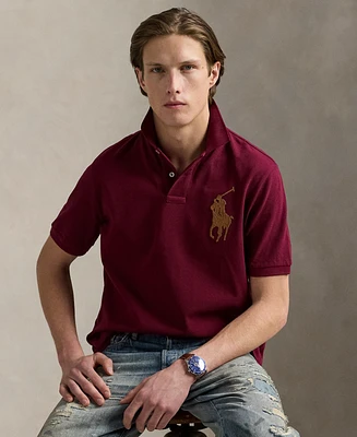 Polo Ralph Lauren Men's Custom Slim Fit Leather-Pony Shirt