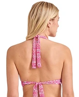 Tommy Bahama Women's Point Reversible Halter Swim Top