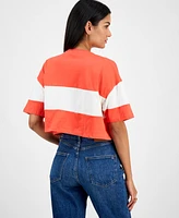Tommy Jeans Women's Colorblock Cotton Crop T-Shirt