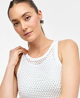 I.n.c. International Concepts Women's Embellished Open-Knit Sweater Dress, Exclusively at Macy's