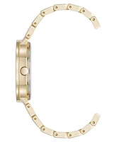 Nine West Women's Quartz Everyday Round and Gold-Tone Metal Alloy Watch