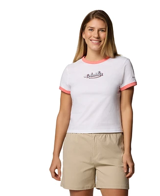 Columbia Women's Rolling Bend Graphic Ringer Top