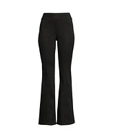 Lands' End Women's Adaptive Lycra High Rise Pull On Flare Jeans