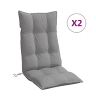 Highback Chair Cushions 2 pcs Oxford Fabric