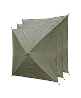 Clam Quick-Set Escape Portable Outdoor Gazebo Canopy Shelter and 3 Wind Panels