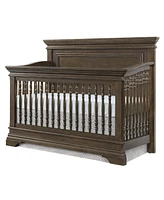 Westwood Design Olivia Traditional Wood Convertible Crib in Rosewood Brown