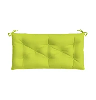 Garden Bench Cushions 2 pcs Bright Green 39.4"x19.7"x2.8" Oxford Fabric